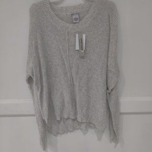 Brand New Sweet Romeo Women s Large Knit Sweater Ivory Size Large B145